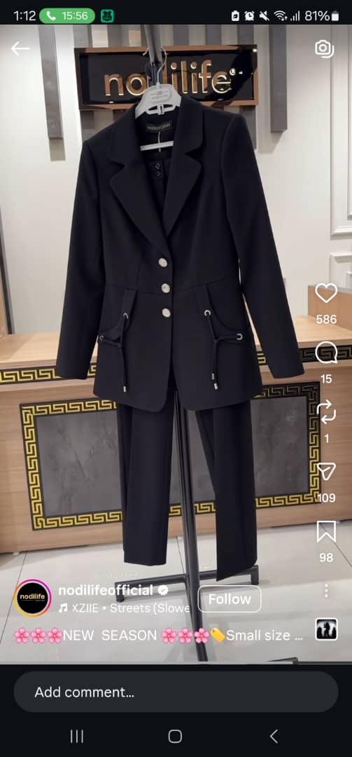 Black Office Suit