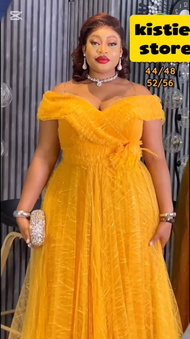 Marigold Off Shoulder Ballgown