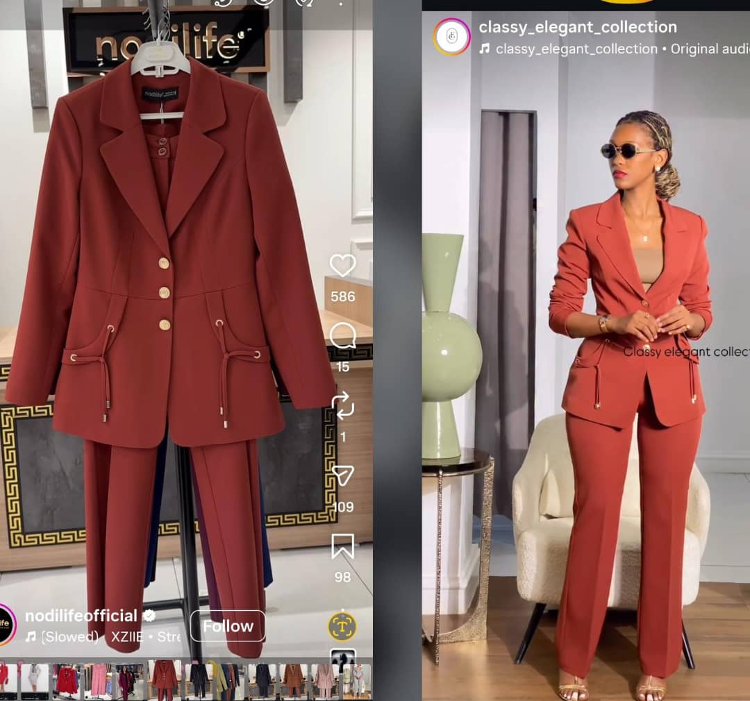 Maroon Orange Duo Suits